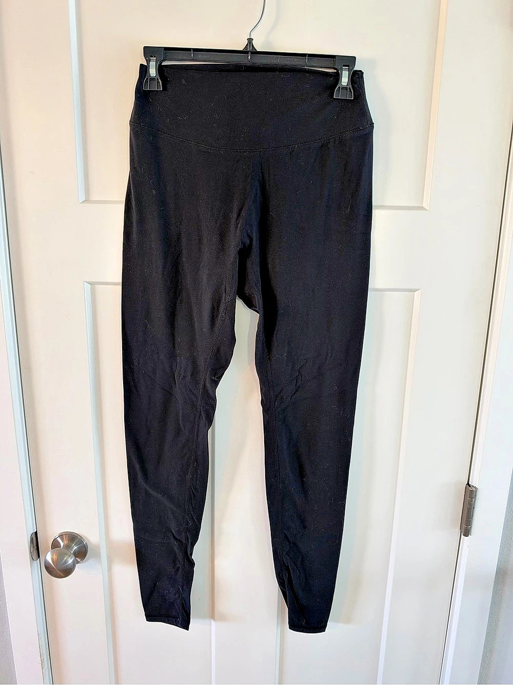 Sunzel High Waist Workout Leggings Black Medium- no front seam